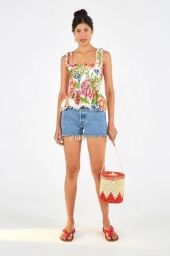 FARM RIO VINTAGE FLORAL BLOUSE 7 FARM RIO VINTAGE FLORAL BLOUSE