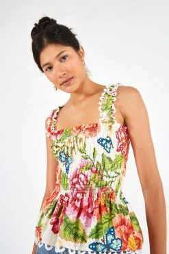 FARM RIO VINTAGE FLORAL BLOUSE