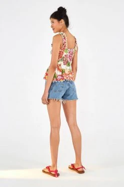 FARM RIO VINTAGE FLORAL BLOUSE 8 FARM RIO VINTAGE FLORAL BLOUSE