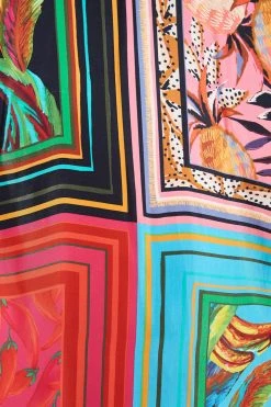 FARM RIO Mixed Scarves Shirtdress 9 FARM RIO Mixed Scarves Shirtdress