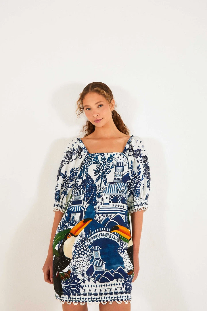 FARM RIO Ancient Garden Mini Dress 1 FARM RIO Ancient Garden Mini Dress