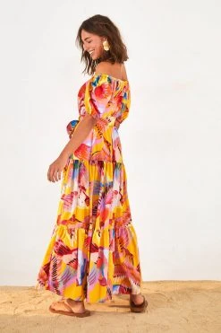 FARM RIO NEON MACAWS MAXI DRESS 7 FARM RIO NEON MACAWS MAXI DRESS
