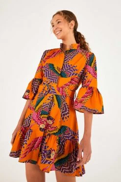 FARM RIO BEADED MACAWS MINI DRESS New In