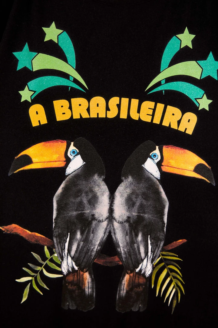 FARM RIO A BRASILEIRA BLACK JERSEY JUMPSUIT New In 5 FARM RIO A BRASILEIRA BLACK JERSEY JUMPSUIT New In