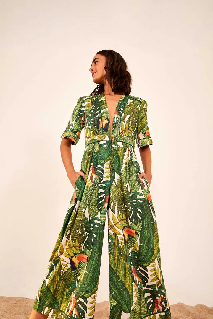 FARM RIO PARADISE FOREST JUMPSUIT 1 FARM RIO PARADISE FOREST JUMPSUIT