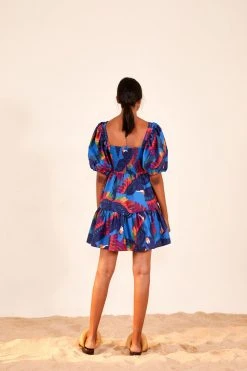 FARM RIO RAINBOW MACAW MINI DRESS New In