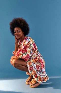 FARM RIO WHITE SPRING BANANAS BELTED MINI DRESS Most Loved 8 FARM RIO WHITE SPRING BANANAS BELTED MINI DRESS Most Loved