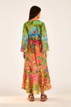 FARM RIO Most Loved Ombre Forest Ruffle Tunic Dress 10 FARM RIO Most Loved Ombre Forest Ruffle Tunic Dress