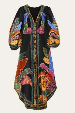 FARM RIO Black Cool Leopards Maxi Dress 11 FARM RIO Black Cool Leopards Maxi Dress