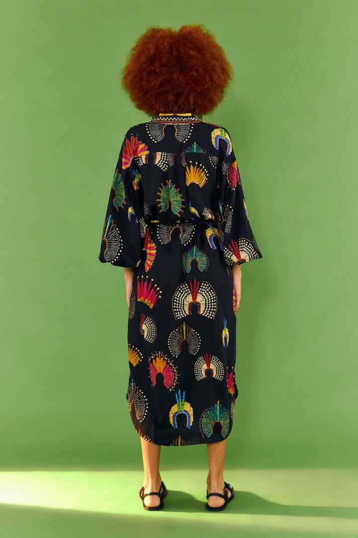 FARM RIO WONDERFUL HEADDRESS SHIRTDRESS New In 2 FARM RIO WONDERFUL HEADDRESS SHIRTDRESS New In