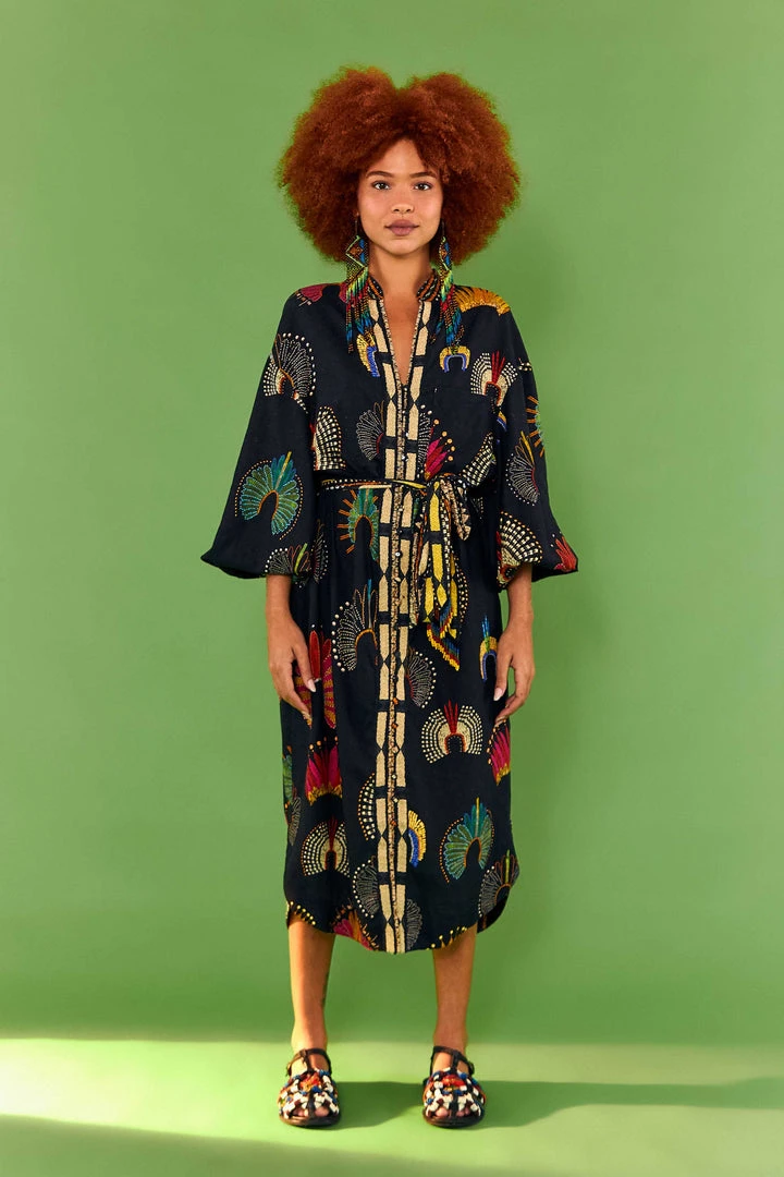 FARM RIO WONDERFUL HEADDRESS SHIRTDRESS New In 5 FARM RIO WONDERFUL HEADDRESS SHIRTDRESS New In