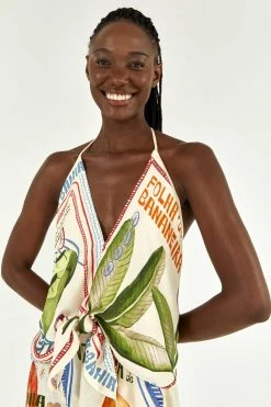 FARM RIO OUR STAMPS HALTER BLOUSE Most Loved 8 FARM RIO OUR STAMPS HALTER BLOUSE Most Loved