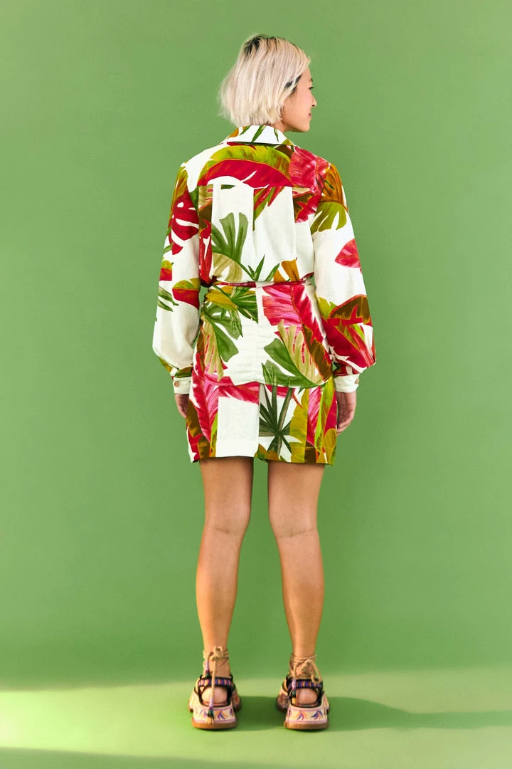 FARM RIO White Spring Forest Mini Dress Most Loved 2 FARM RIO White Spring Forest Mini Dress Most Loved