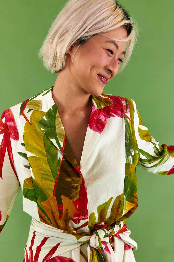 FARM RIO White Spring Forest Mini Dress Most Loved 3 FARM RIO White Spring Forest Mini Dress Most Loved