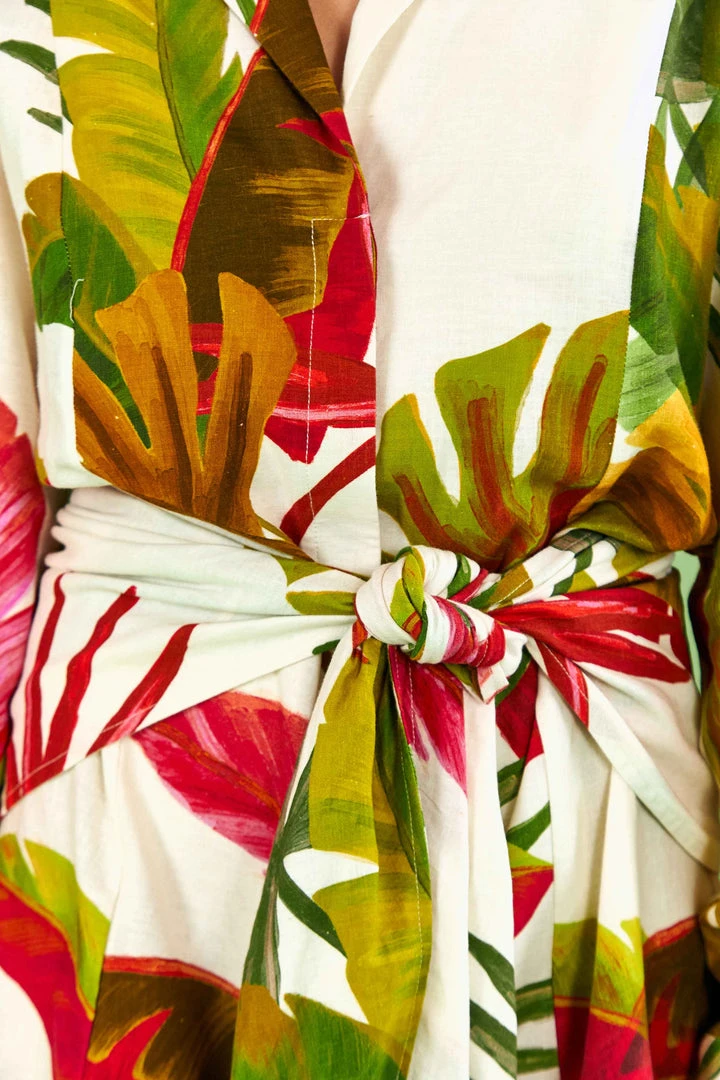 FARM RIO White Spring Forest Mini Dress Most Loved 6 FARM RIO White Spring Forest Mini Dress Most Loved