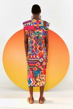 FARM RIO SUMMER PATCHES T SHIRT DRESS Most Loved