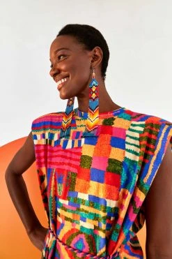 FARM RIO SUMMER PATCHES T SHIRT DRESS Most Loved