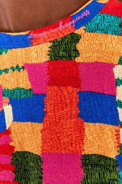 FARM RIO SUMMER PATCHES T SHIRT DRESS Most Loved