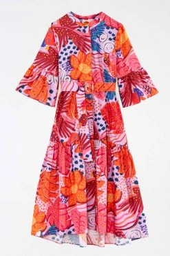 FARM RIO Most Loved LILAC COLORFUL PARTY MIDI DRESS 11 FARM RIO Most Loved LILAC COLORFUL PARTY MIDI DRESS