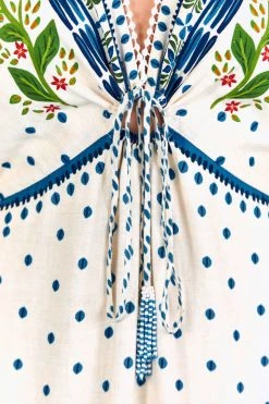 FARM RIO Most Loved Off White Macaw Flight Maxi Dress 11 FARM RIO Most Loved Off White Macaw Flight Maxi Dress