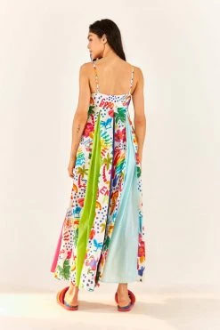FARM RIO New In White Good Vibes Maxi Dress 9 FARM RIO New In White Good Vibes Maxi Dress