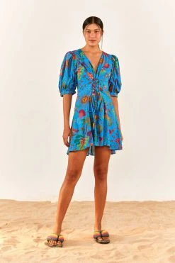 FARM RIO Blue Ocean Stories Mini Dress 9 FARM RIO Blue Ocean Stories Mini Dress