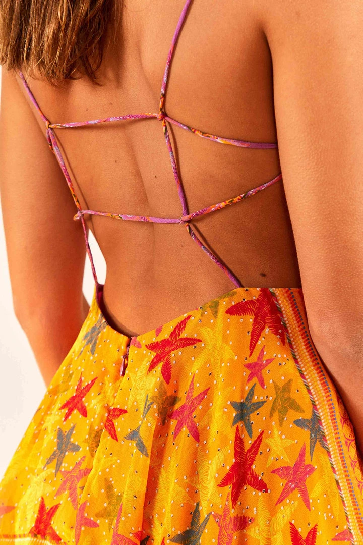 FARM RIO New In Mixed Scarves Layered Midi Dress 5 FARM RIO New In Mixed Scarves Layered Midi Dress