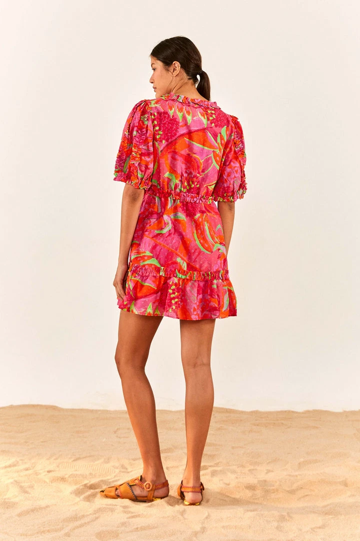 FARM RIO Fruit Brush Mini Dress New In 2 FARM RIO Fruit Brush Mini Dress New In