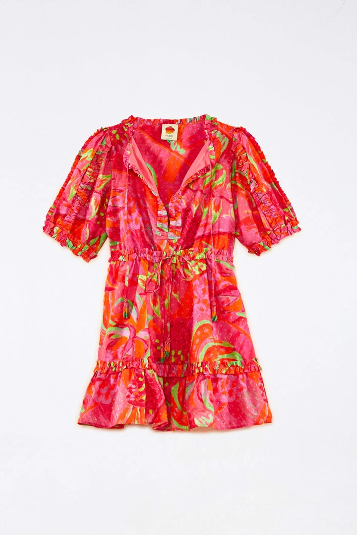 FARM RIO Fruit Brush Mini Dress New In 7 FARM RIO Fruit Brush Mini Dress New In