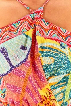 FARM RIO Summer Tapestry Halter Neck Midi Dress 11 FARM RIO Summer Tapestry Halter Neck Midi Dress