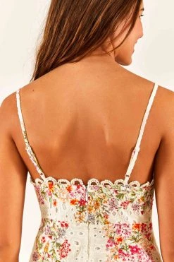 FARM RIO Delicate Forest Scarves Midi Dress New In 11 FARM RIO Delicate Forest Scarves Midi Dress New In