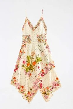 FARM RIO Delicate Forest Scarves Midi Dress New In 12 FARM RIO Delicate Forest Scarves Midi Dress New In