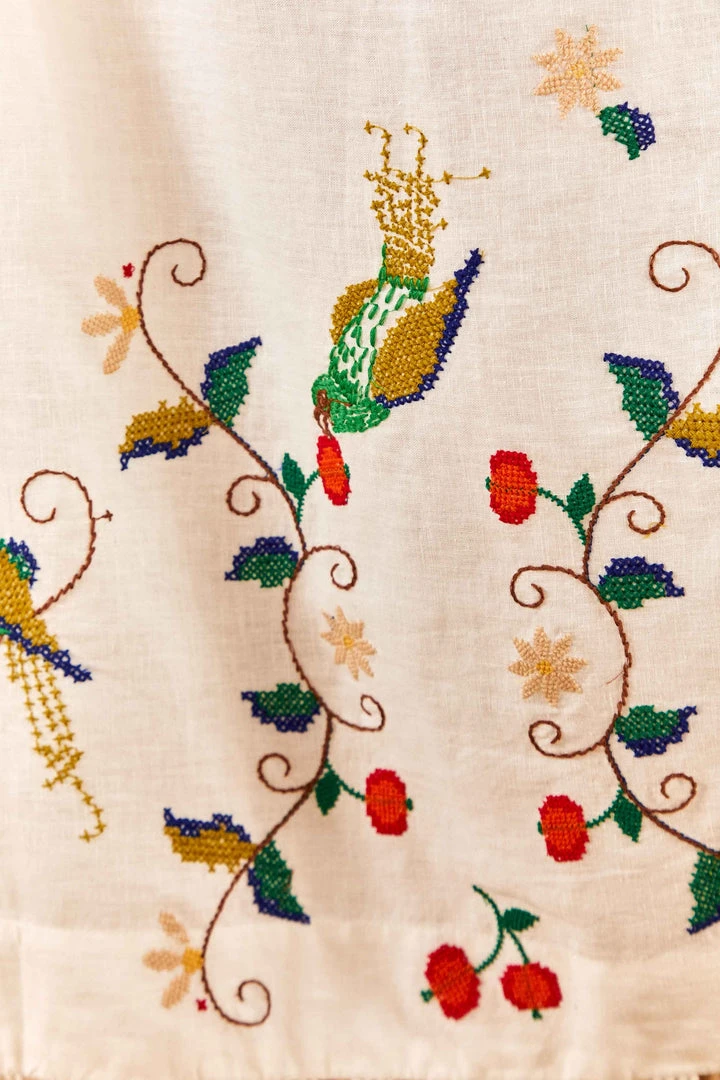 FARM RIO Pitanga Embroidered One-Shoulder Maxi Dress 5 FARM RIO Pitanga Embroidered One-Shoulder Maxi Dress