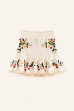 FARM RIO New In Pitanga Embroidered Mini Skirt