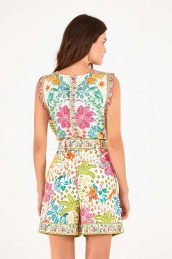 FARM RIO Fruits Queen Belted Shorts