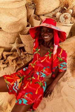 FARM RIO New In Red Ipanema Unisex Shorts