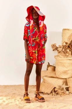 FARM RIO New In Red Ipanema Unisex Shorts