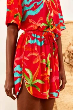 FARM RIO New In Red Ipanema Unisex Shorts