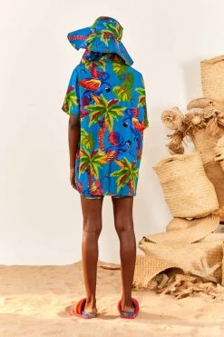 FARM RIO Blue Sunny Day Unisex Shirt New In