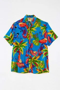 FARM RIO Blue Sunny Day Unisex Shirt New In 11 FARM RIO Blue Sunny Day Unisex Shirt New In