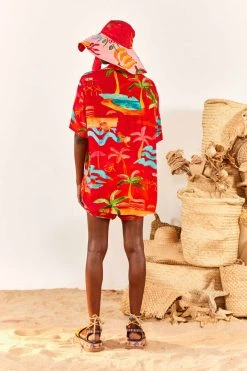 FARM RIO New In Red Ipanema Unisex Shirt