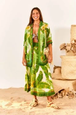 FARM RIO New In Fresh Forest Scarf Unisex Shirt