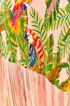 FARM RIO Macaw Leaves One-Shoulder Midi Dress 16 FARM RIO Macaw Leaves One-Shoulder Midi Dress