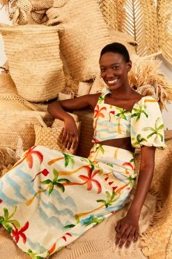 FARM RIO Copabacana Midi Dress New In 2 FARM RIO Copabacana Midi Dress New In