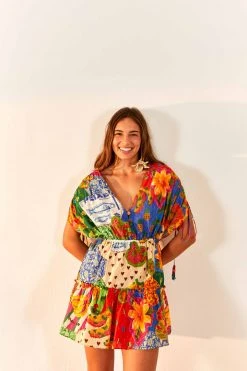 FARM RIO Sunny Mix Mini Dress