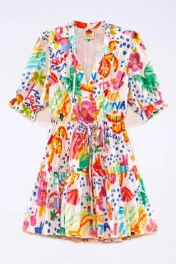 FARM RIO White Good Vibes Mini Dress 10 FARM RIO White Good Vibes Mini Dress