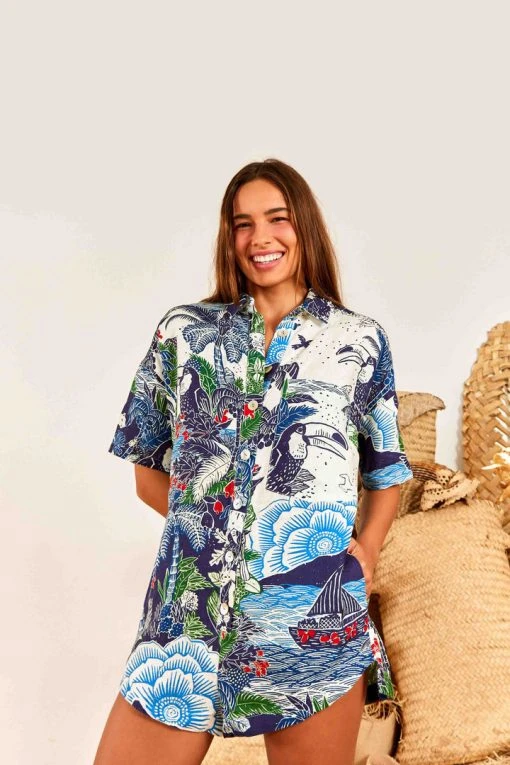 FARM RIO Graphic Rio Romper 4 FARM RIO Graphic Rio Romper