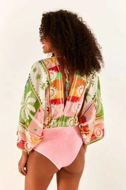 FARM RIO RAINBOW SUNSET BODYSUIT