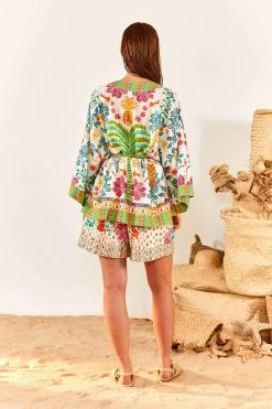 FARM RIO Fruits Queen Scarf Kimono New In 9 FARM RIO Fruits Queen Scarf Kimono New In