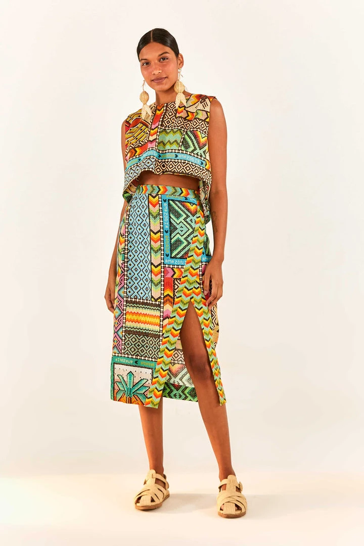 FARM RIO Banana Scarves Crop Top 4 FARM RIO Banana Scarves Crop Top